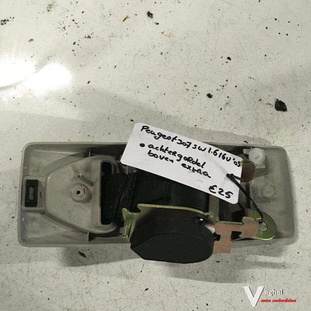 Peugeot 307 SW 2003 Gordel Boven achter, Gebruikt, -, -, Ophalen of Verzenden