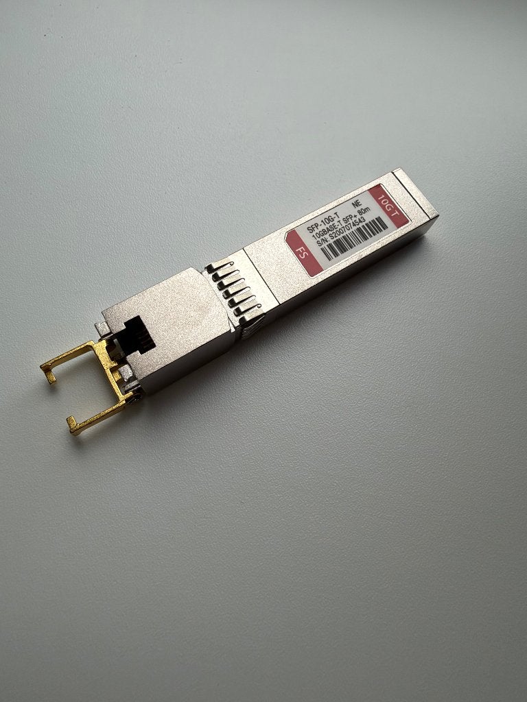 FS SFP-10G-T, 10GBASE-T SFP+ koper-module (RJ45, 80 m), Ophalen of Verzenden, Zo goed als nieuw