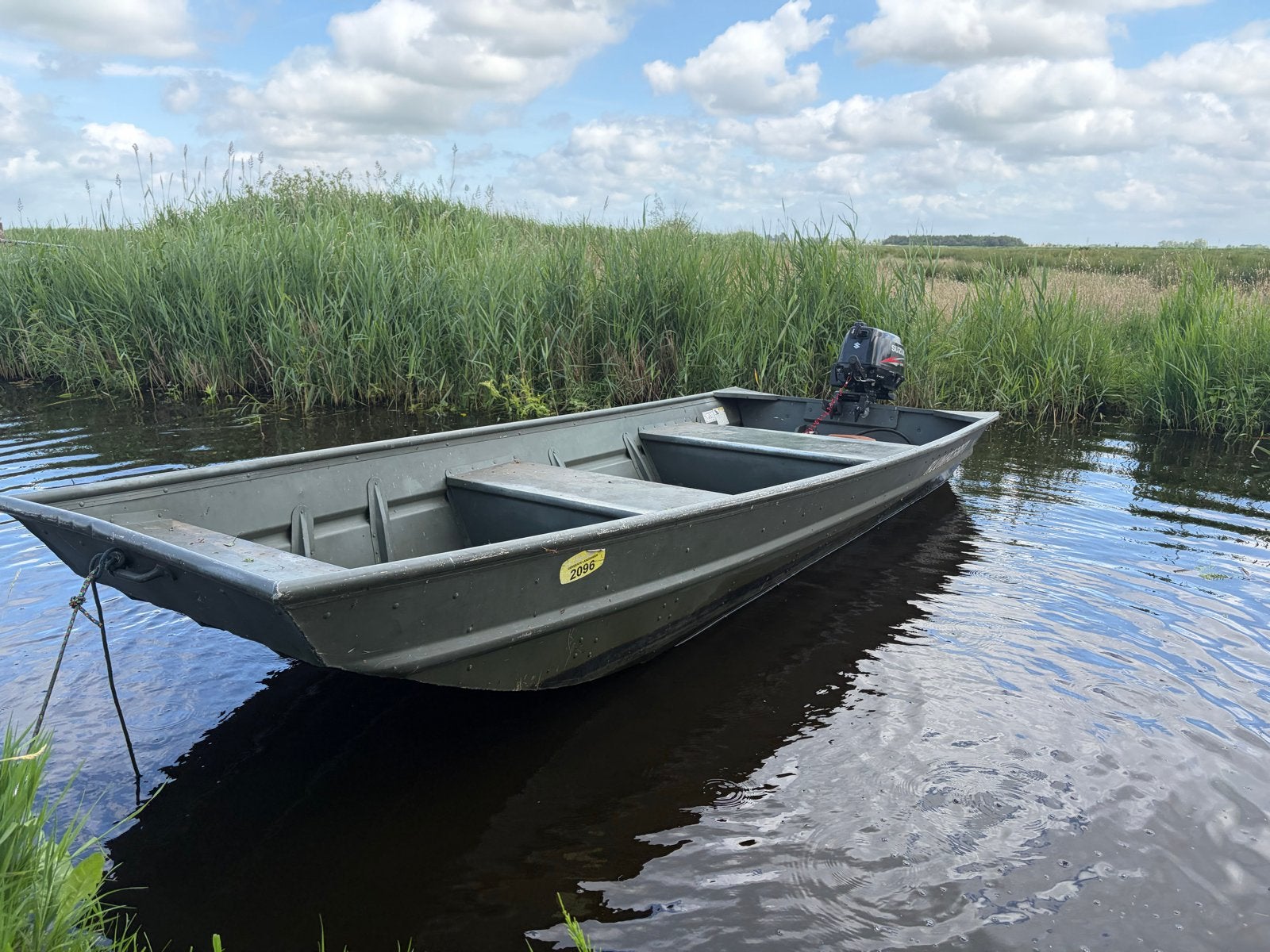 Alumacraft visboot met Suzuki 6 pk buitenboordmotor, Overige merken, Gebruikt, Buitenboordmotor, Visboot