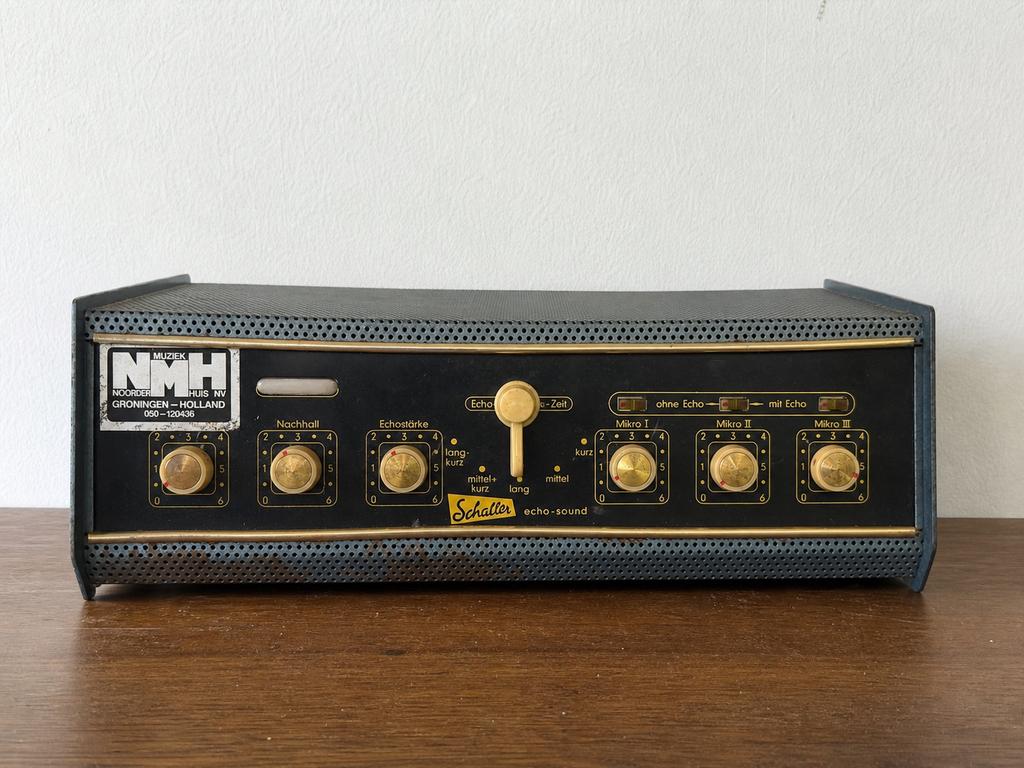 Vintage Schaller Echo-Sound (blauw), Muziek en Instrumenten, Ophalen of Verzenden, Zo goed als nieuw, Minder dan 50 watt