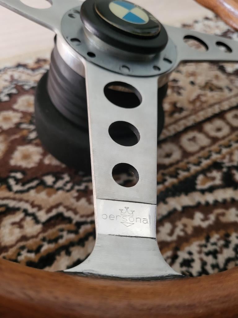 Collaudo valdolona personal classic houten stuur + e30 naaf, Ophalen of Verzenden, Gebruikt