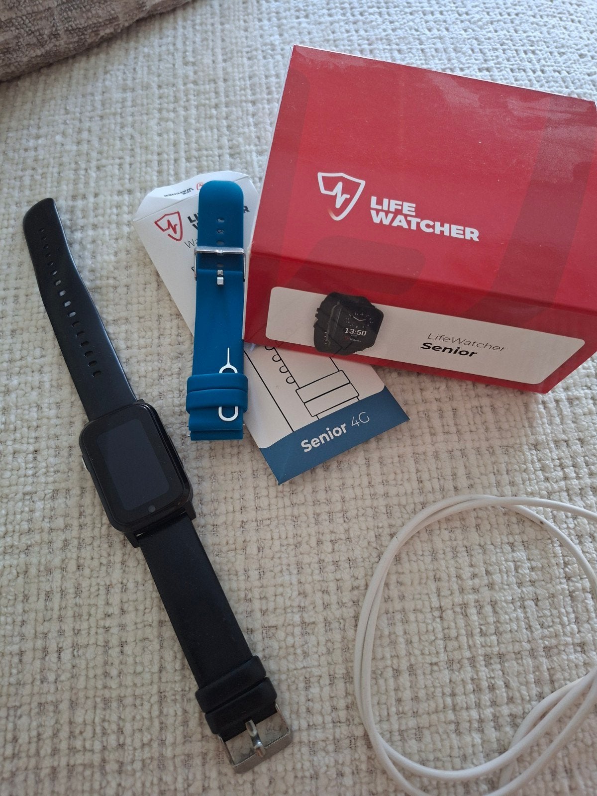 Lifewatcher 4c GPS horloge, Ophalen, Zwart, Zo goed als nieuw, GPS