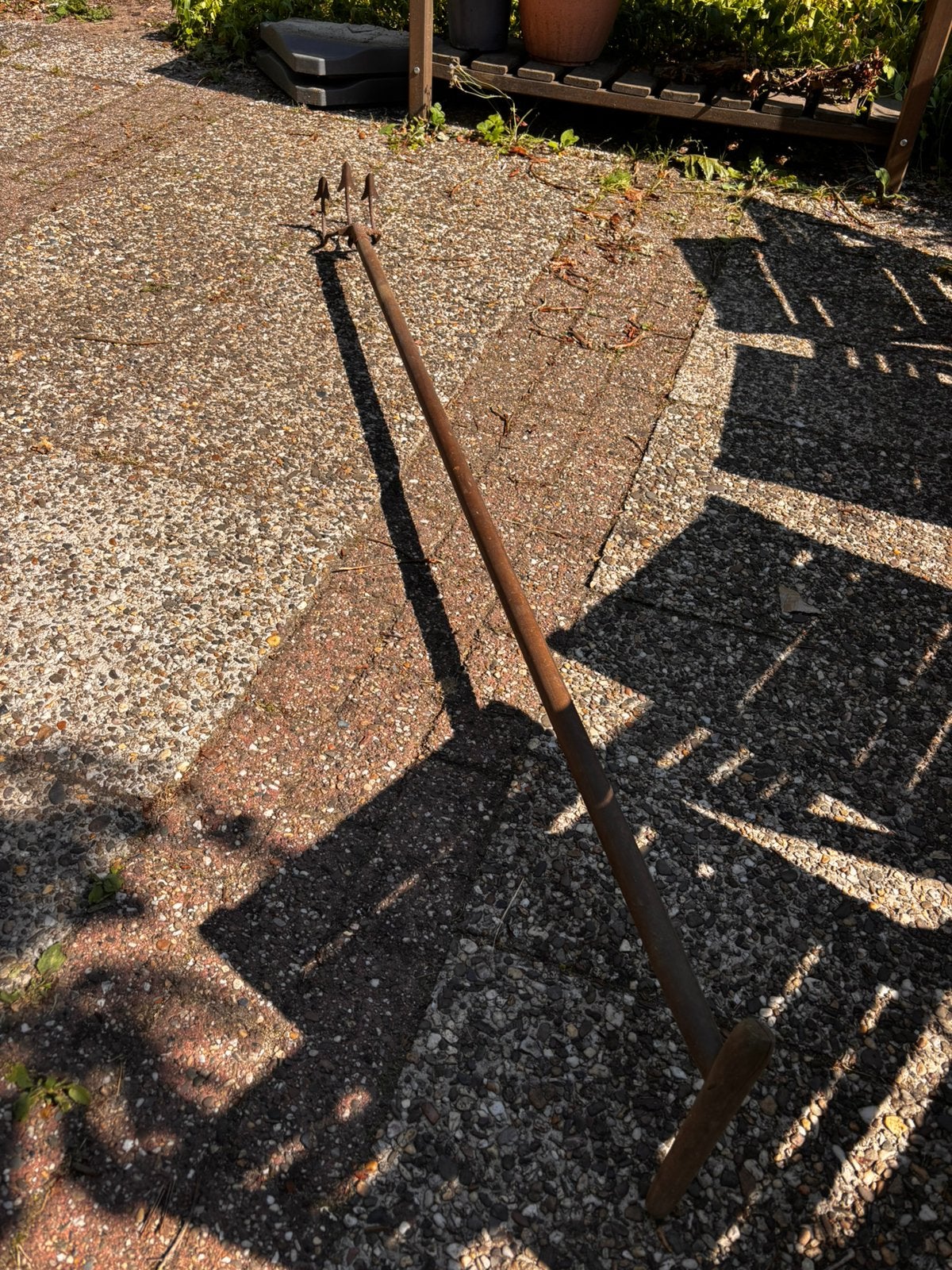 Schoffel met lange steel, Tuin en Terras, Hand-tuingereedschap, Ophalen, Gebruikt, Schoffel