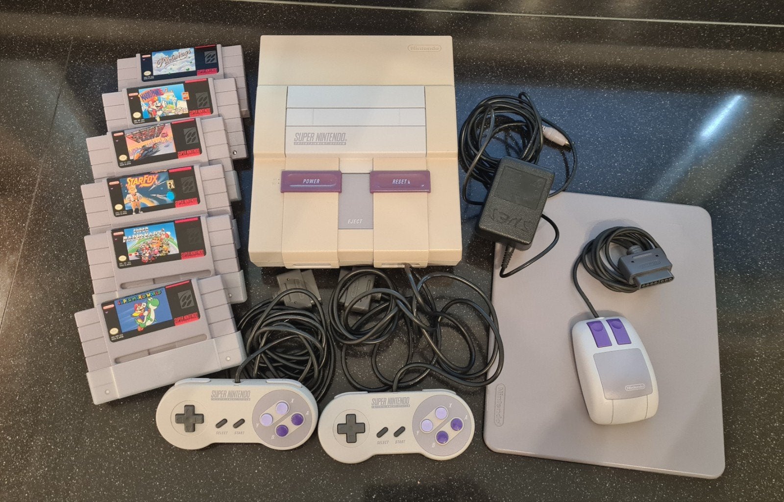 Super Nintendo SNES USA Amerikaanse NTSC met 6 spellen, Avontuur en Actie, Gebruikt, 1 speler, Ophalen of Verzenden