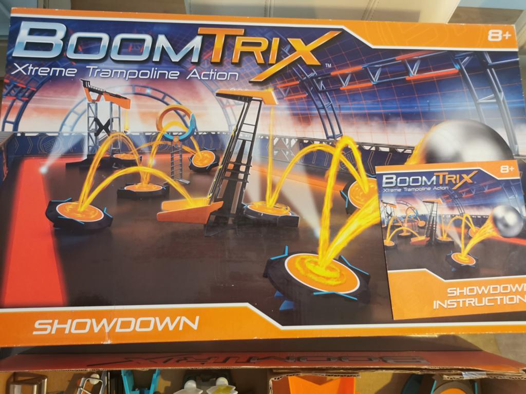 BoomTrix Xtreme Trampoline Action Showdown knikkerbaan, Ophalen of Verzenden, Zo goed als nieuw, Jongen of Meisje