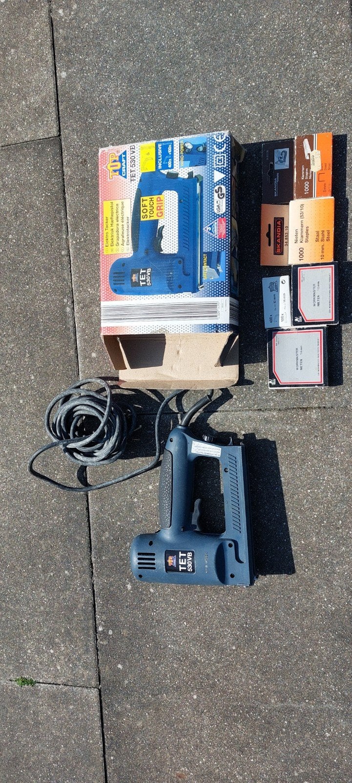 TIP Craft TET 530VB Elektrische Tacker met Nietjes, Ophalen of Verzenden, Gebruikt, Tacker/nietmachine, Overige merken