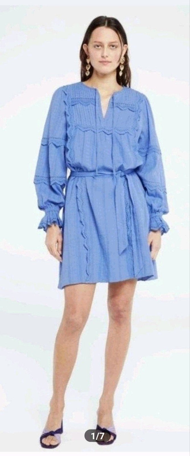 Fabienne Chapot Jeanine jurk maat 36 *nieuw *, Kleding | Dames, Blauw, Nieuw, Ophalen of Verzenden, Fabienne Chapot