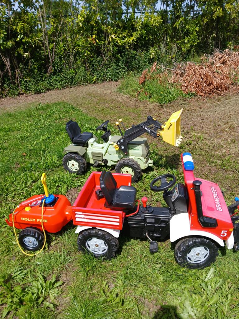 Rolly toys unimog mb trac aanhanger lier, Ophalen of Verzenden, Nieuw, Overige merken