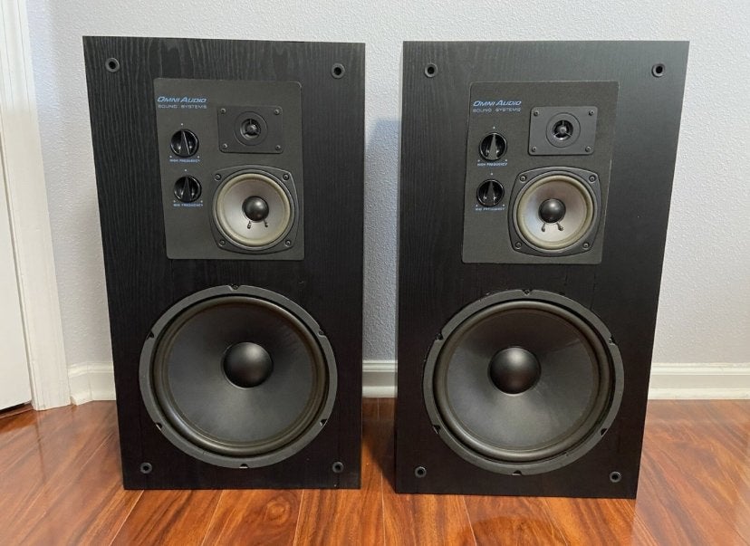 Omni Audio Sound Systems Speakers - Vintage Stereo Set, Audio, Tv en Foto, Luidsprekers, Stereo speakers, Gebruikt, Geschikt voor surround/home cinema