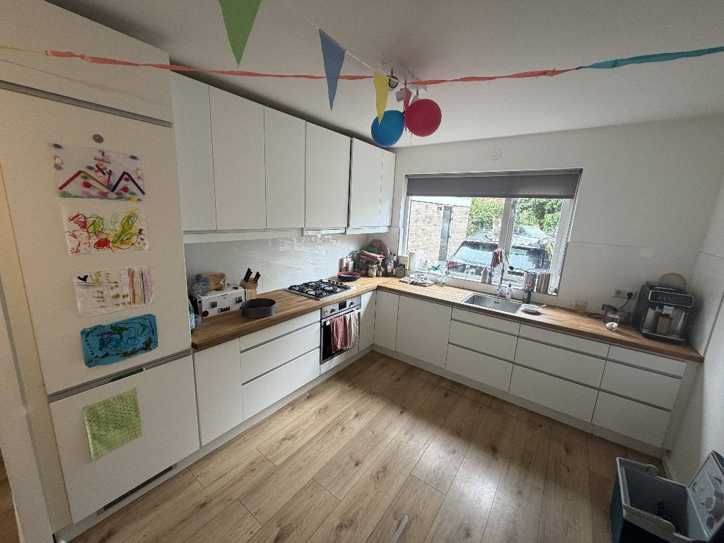 Complete L-vormige keuken met apparatuur, Ophalen, Gebruikt, Wit, Hoekkeuken