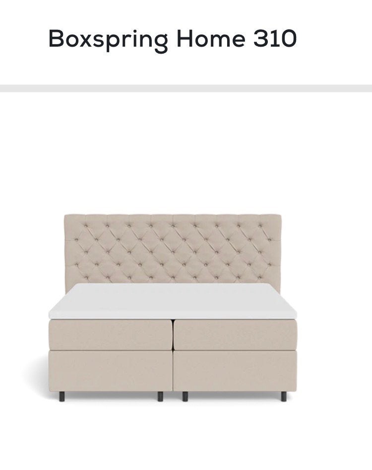 Swiss Sense Boxspring Home 310 – 180x200 cm – Beige, Ophalen, Beige, Tweepersoons, Zo goed als nieuw