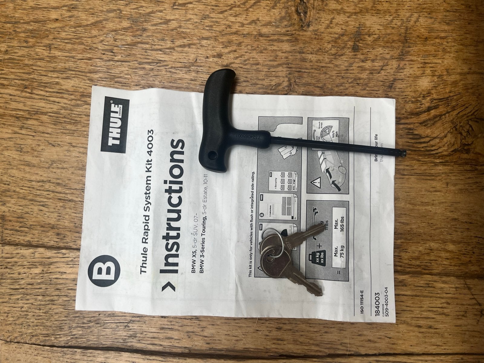 Thule Rapid System Kit 4003 dakdragers BMW X5/3-serie Tourin, Auto diversen, Dakdragers, Ophalen, Gebruikt
