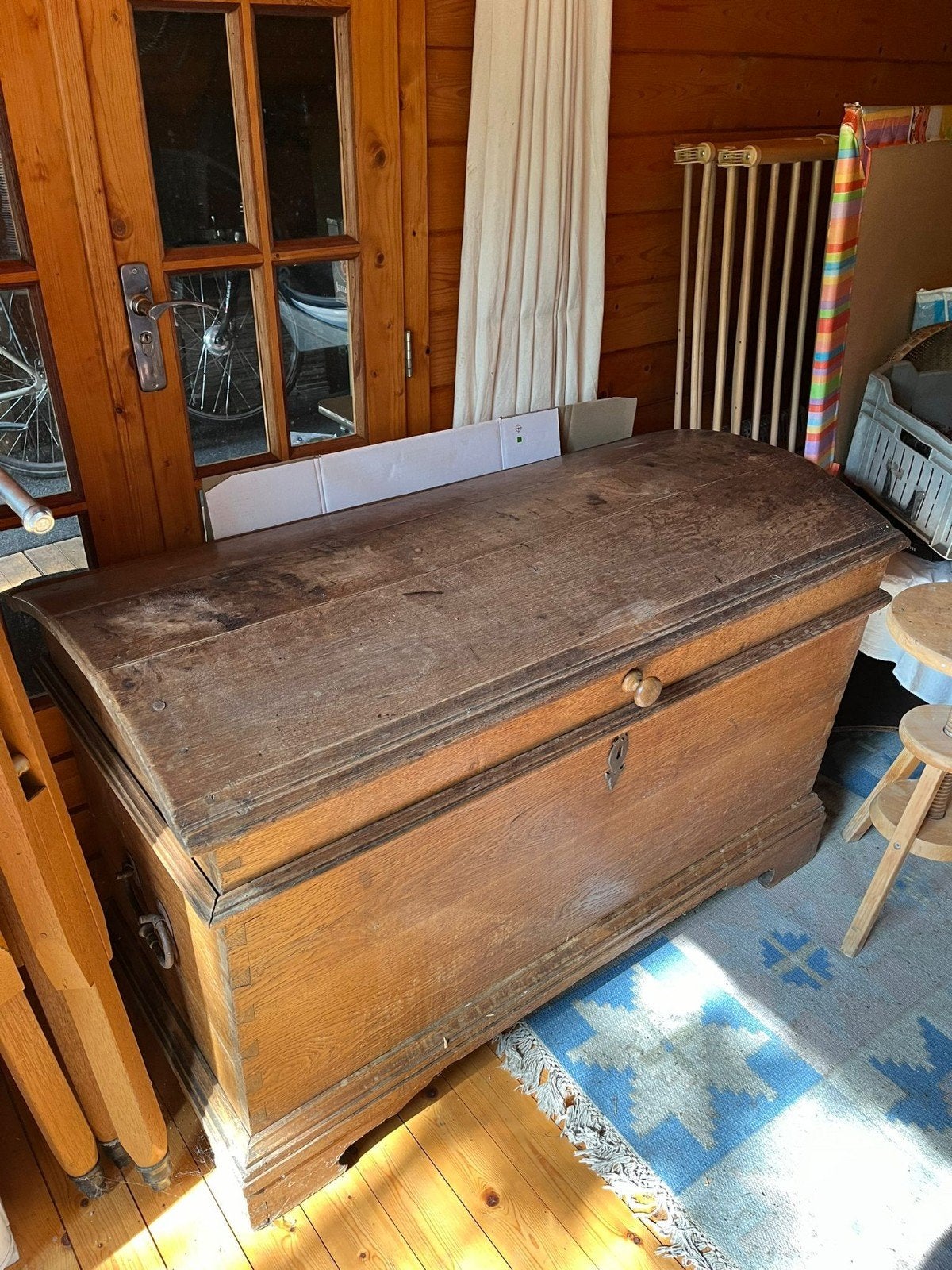 oude dekenkist, Ophalen, Gebruikt, 100 tot 150 cm, 75 – 100
