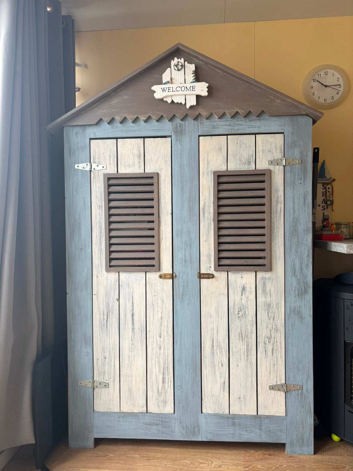 Babykamer, kast, strandhuis, Huis en Inrichting, Kasten | Kledingkasten, Ophalen, 100 tot 150 cm, 50 tot 100 cm, Zo goed als nieuw