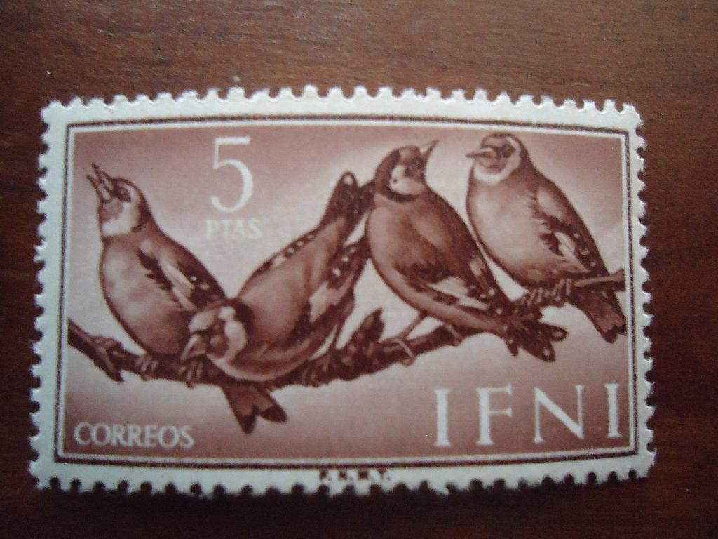 Vogels Ifni 1960, mi. 199 postfris/ongebruikt, Postzegels en Munten, Ophalen of Verzenden, Dier of Natuur