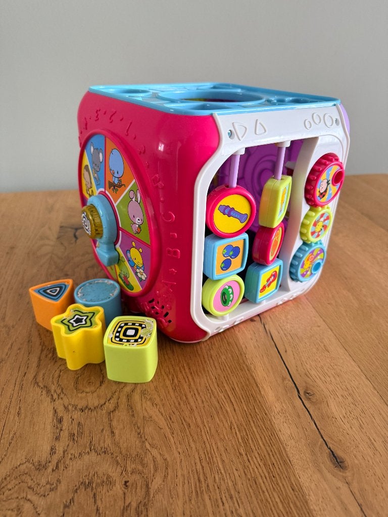 Vtech activiteitenkubus, Kinderen en Baby's, Speelgoed | Vtech, Zo goed als nieuw, 6 maanden tot 2 jaar, Ophalen