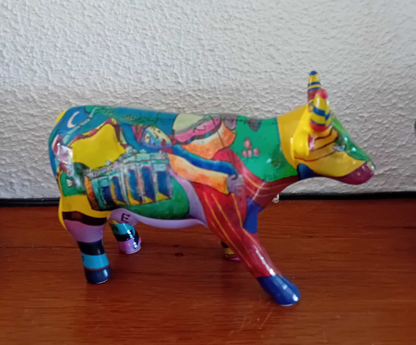 Cow Parade Collectie Koe - Kleurrijk Beeldje, Ophalen of Verzenden, Zo goed als nieuw, Boerderijdier, Beeldje of Figuurtje