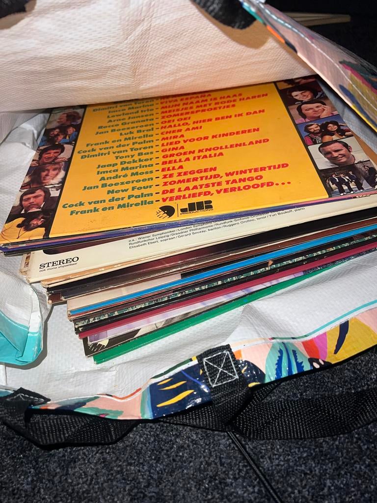 Collectie van 22 platen: Nederlands, Duits, Frans, operette, Cd's en Dvd's, Ophalen, Gebruikt, Overige genres