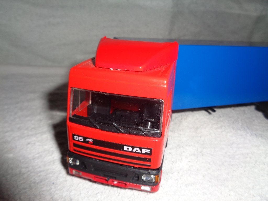 Lion car Daf 95  LVC, Verzenden, Zo goed als nieuw, Bus of Vrachtwagen, Lion Toys