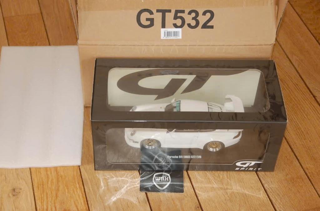 1:18 PORSCHE 911 993 GT2 EVO white GT spirit GT532 inbox WRH, Verzenden, Zo goed als nieuw, Auto, Overige merken