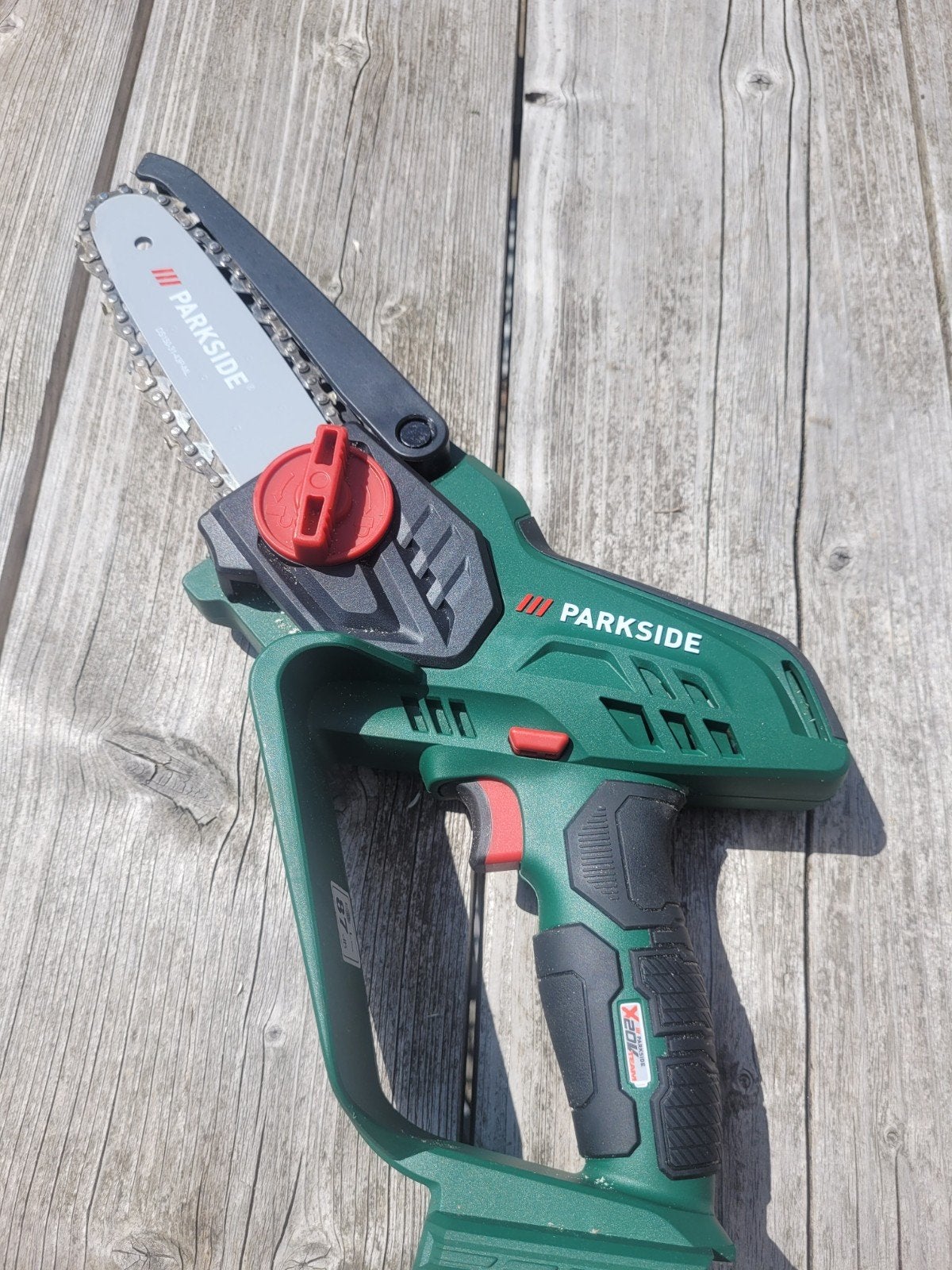 Parkside takkenzaag 20V met accu en lader, zo goed als nieuw, Ophalen of Verzenden, Zo goed als nieuw, Parkside