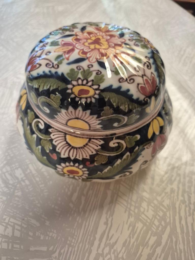 Koninklijke Tichelaar Makkum gemberpot, handwerk, Ophalen