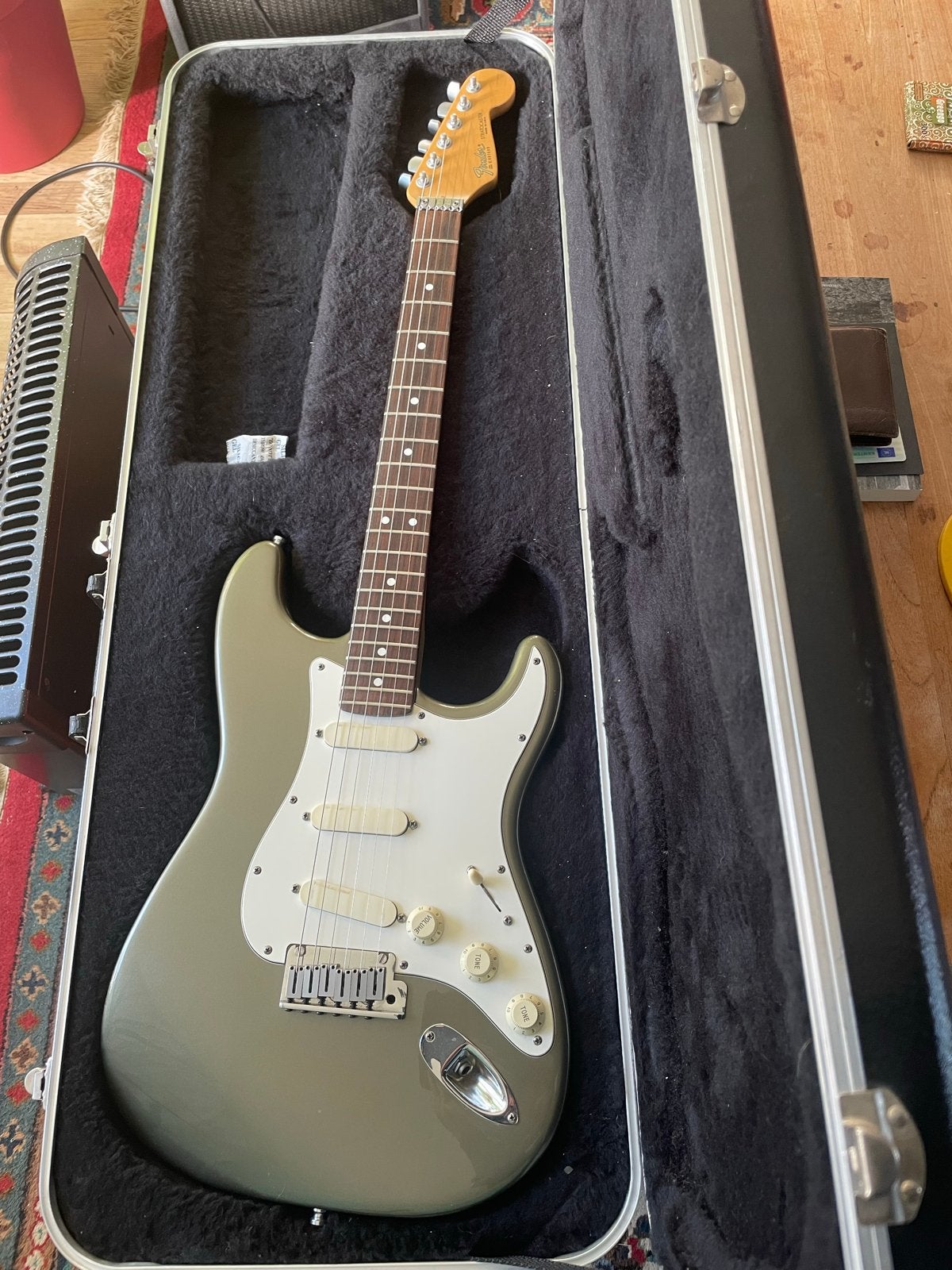 Fender Stratocaster Plus 1e serie E4 1988 - Pewter, Ophalen, Gebruikt, Solid body, Fender