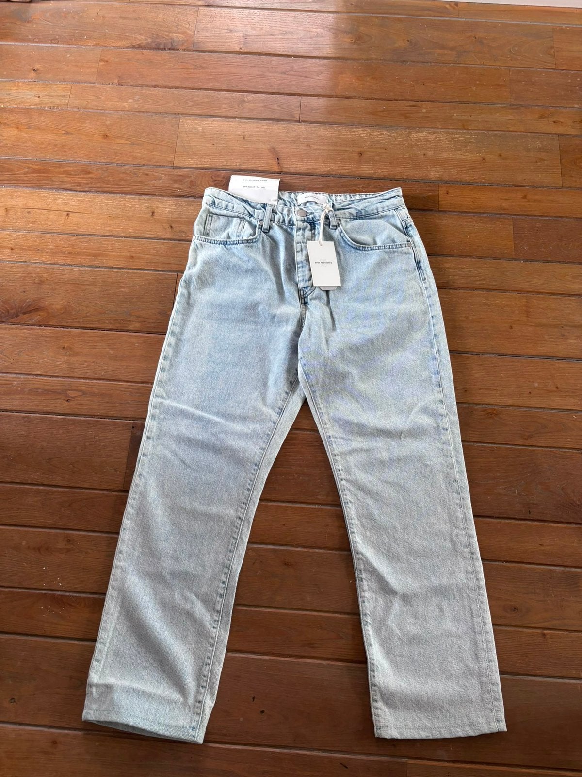 Daily Aesthetikz straight jeans, Kleding | Heren, Spijkerbroeken en Jeans, Ophalen of Verzenden, Nieuw, Blauw, Overige jeansmaten