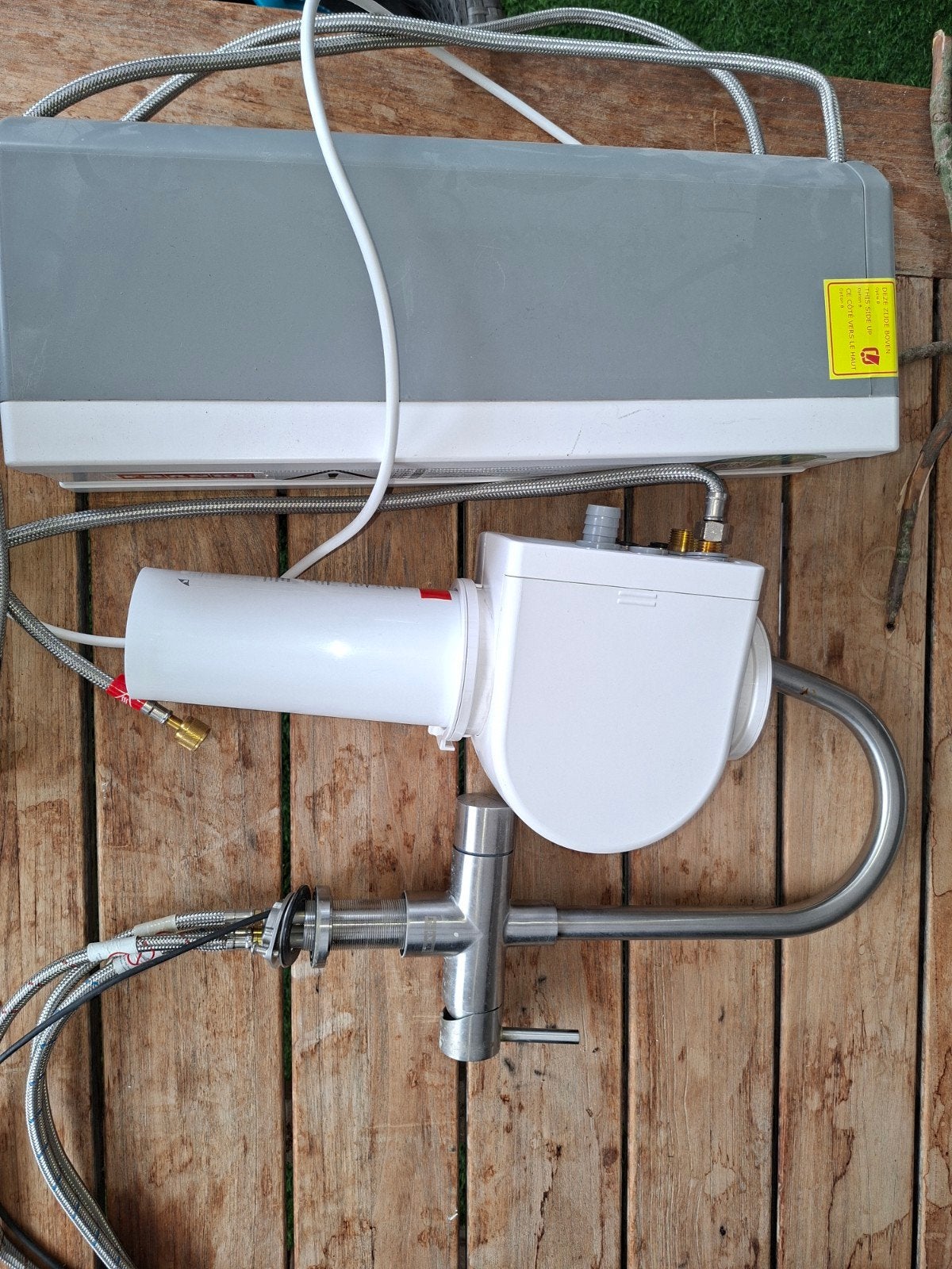 Franken kokendwaterkraan, Ophalen, Gebruikt, Aardgas, Boiler