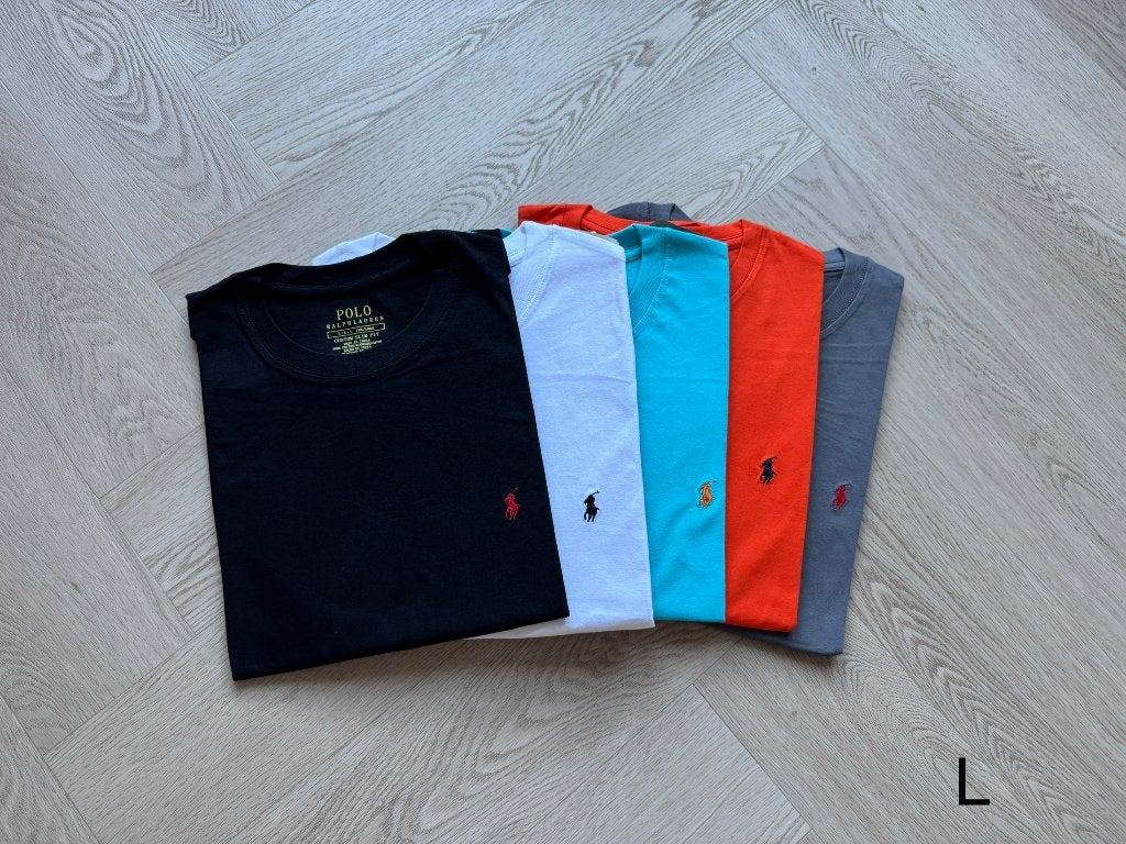 Polo Ralph Lauren T-shirts set 5 kleuren maat M - L- XL- XXL, Ophalen of Verzenden, Nieuw, Maat 56/58 (XL), Overige kleuren