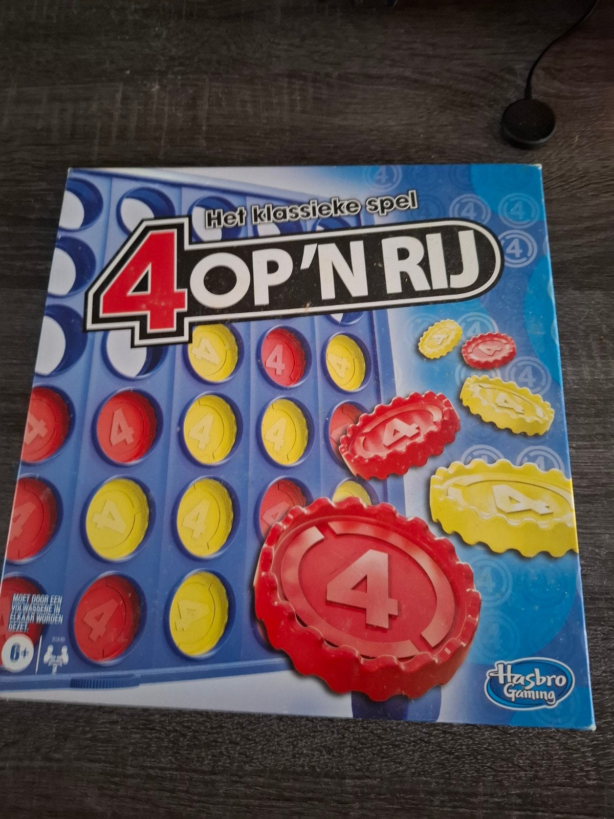 4 op 'n Rij - Het klassieke spel van Hasbro Gaming, Een of twee spelers, Ophalen of Verzenden, Gebruikt, Hasbro Gaming