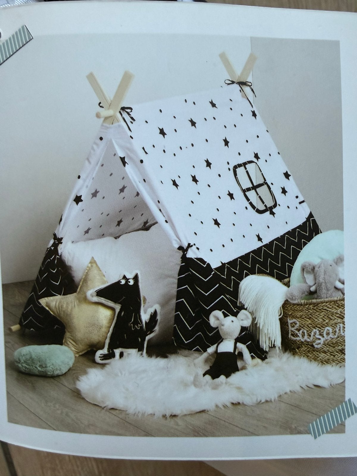 Kinder tipi tent met sterrenpatroon, Ophalen, Nieuw