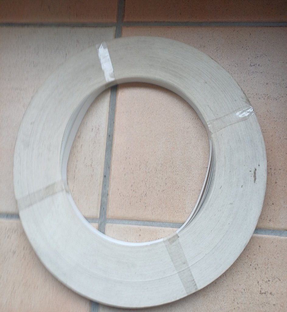 Grote rol strijkband wit 20 mm breed lengte +/- 500 meter, Ophalen of Verzenden, Nieuw, Overige materialen, Minder dan 20 mm
