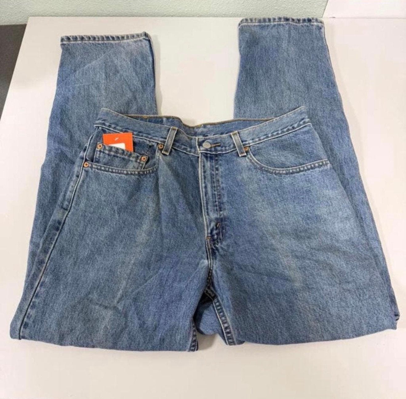 Vintage Levi’s 550 Jeans W34 - L32 Heren spijkerbroek Levis, L, Blauw, Zo goed als nieuw, W33 - W34 (confectie 48/50)