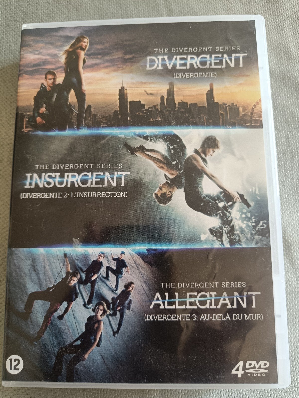 The Divergent box. Divergent, Insurgent, Allegiant (4 DVD), Ophalen of Verzenden