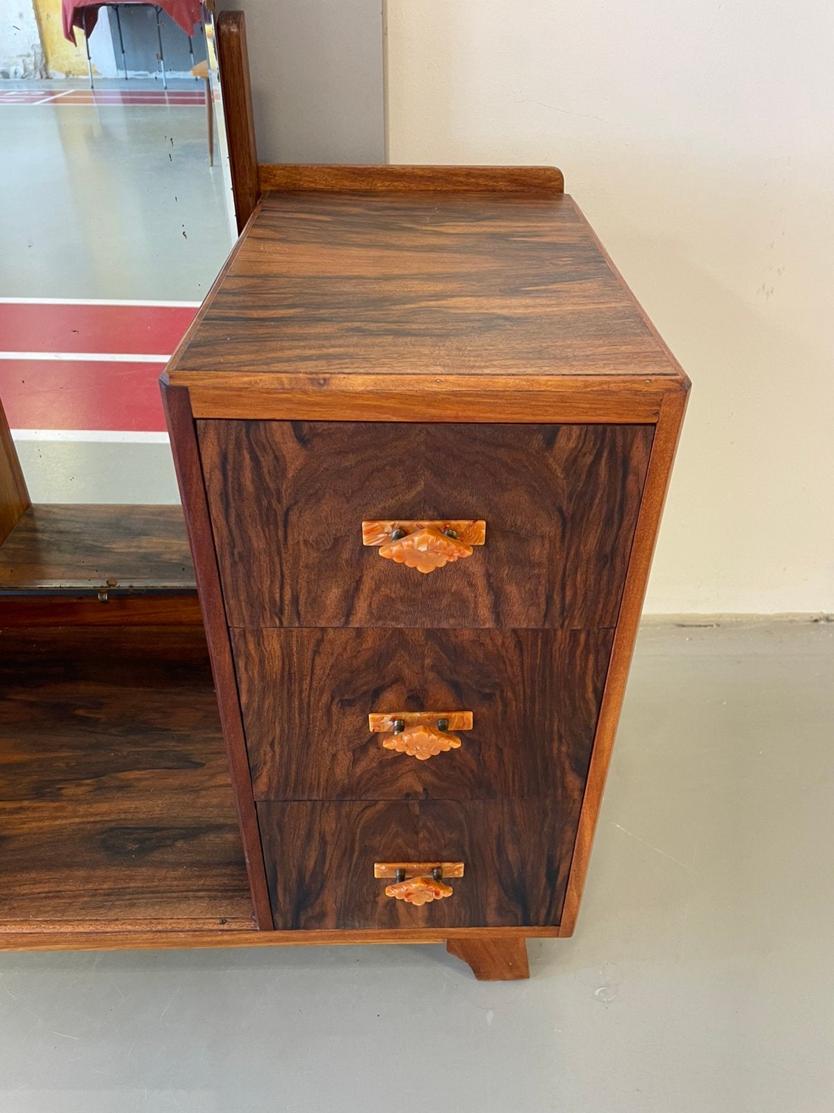 Foto 5 van Art deco kaptafel uitgevoerd in Palissander fineer