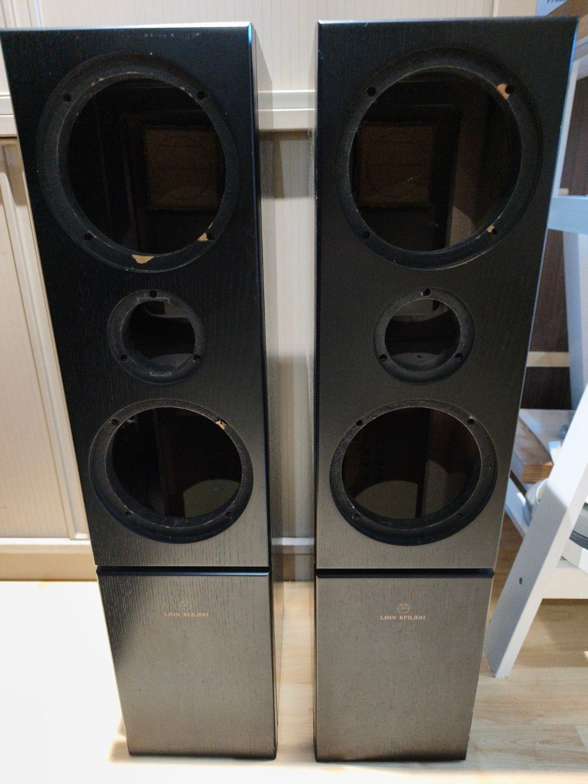 Linn Keilidh Vloerstaande Luidsprekers (leeg), Audio, Tv en Foto, Luidsprekers, Gebruikt, Front, Rear of Stereo speakers, Minder dan 60 watt