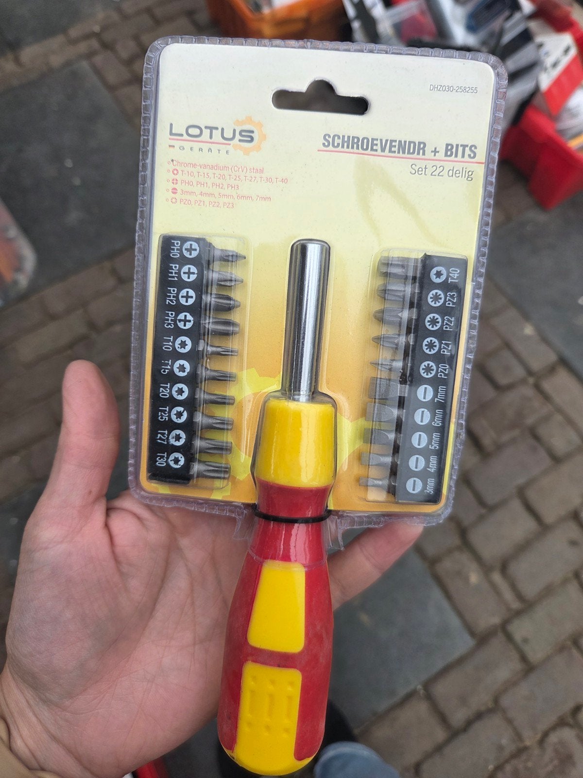 Lotus Schroevendraaier + Bits Set 22-delig, Doe-het-zelf en Verbouw, Ophalen of Verzenden, Nieuw