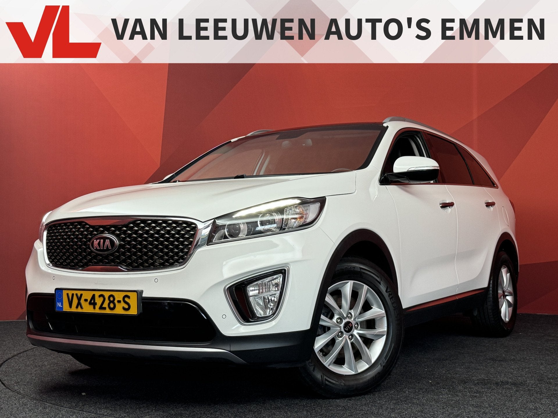 Kia Sorento, Auto's, Automaat, Stof, Wit, Origineel Nederlands