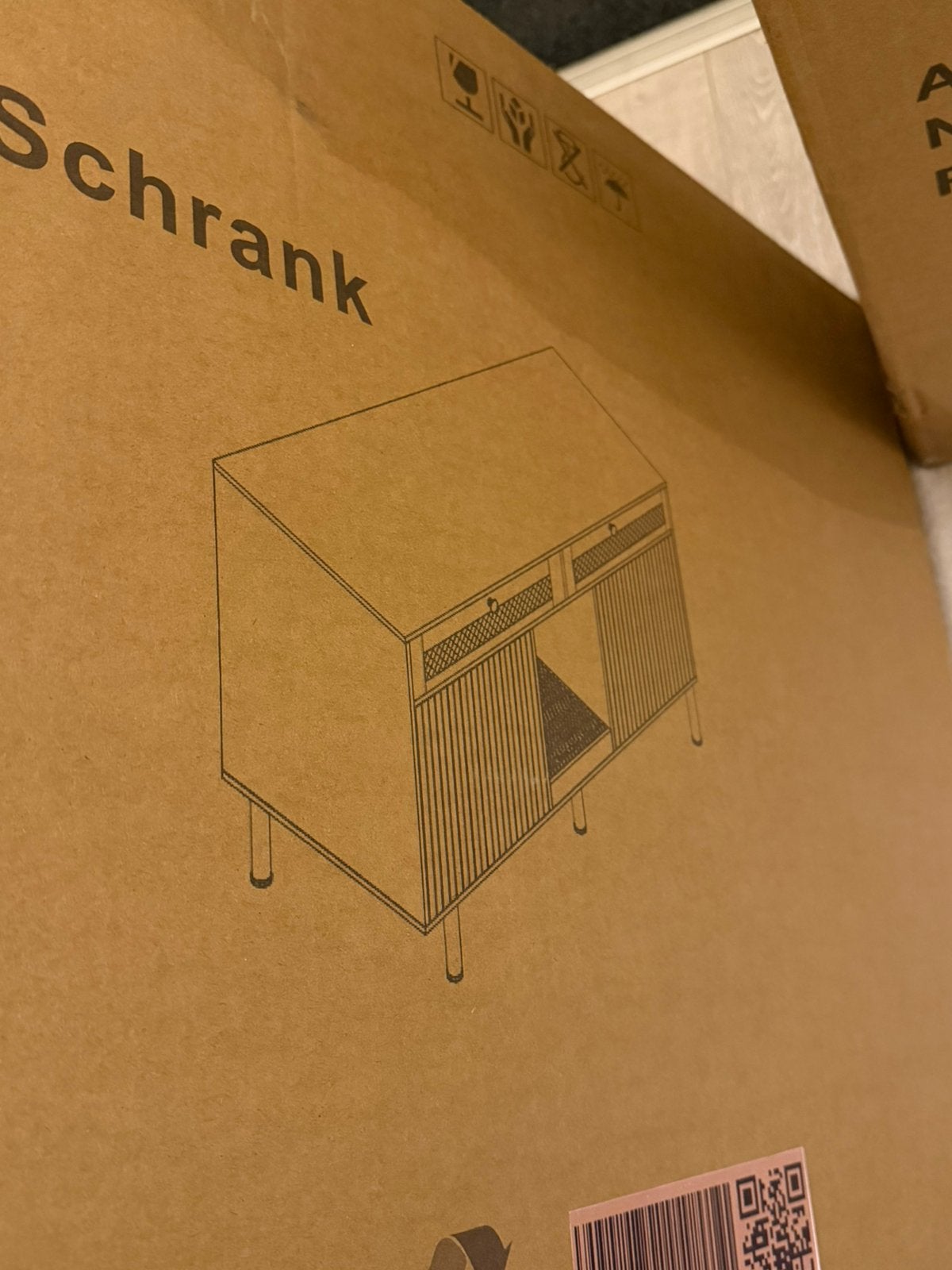 Kattenbak Kast/Dressoir Walnoot Japandi | NIEUW IN DOOS !!, Japandi, Ophalen of Verzenden, Zo goed als nieuw, 25 tot 50 cm
