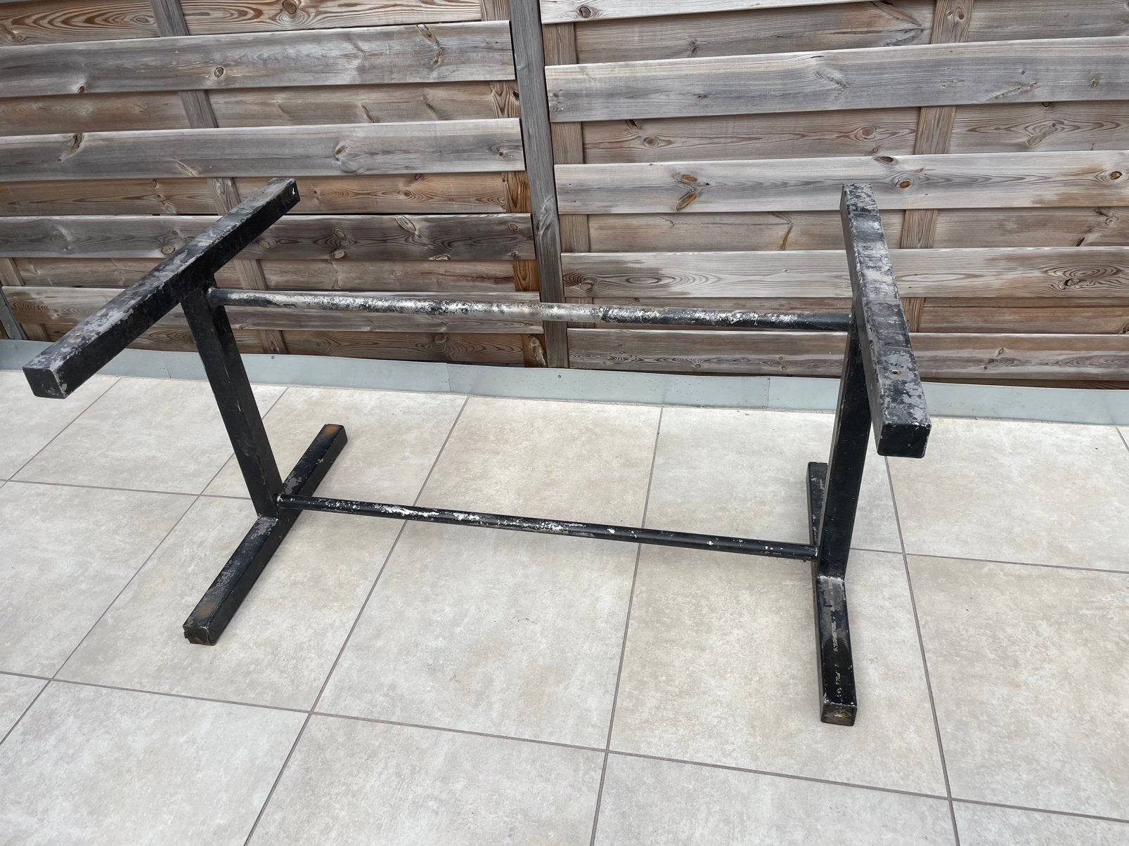 Aluminium tafel onderstel voor buiten, Ophalen, Zo goed als nieuw, Rechthoekig, 50 tot 100 cm