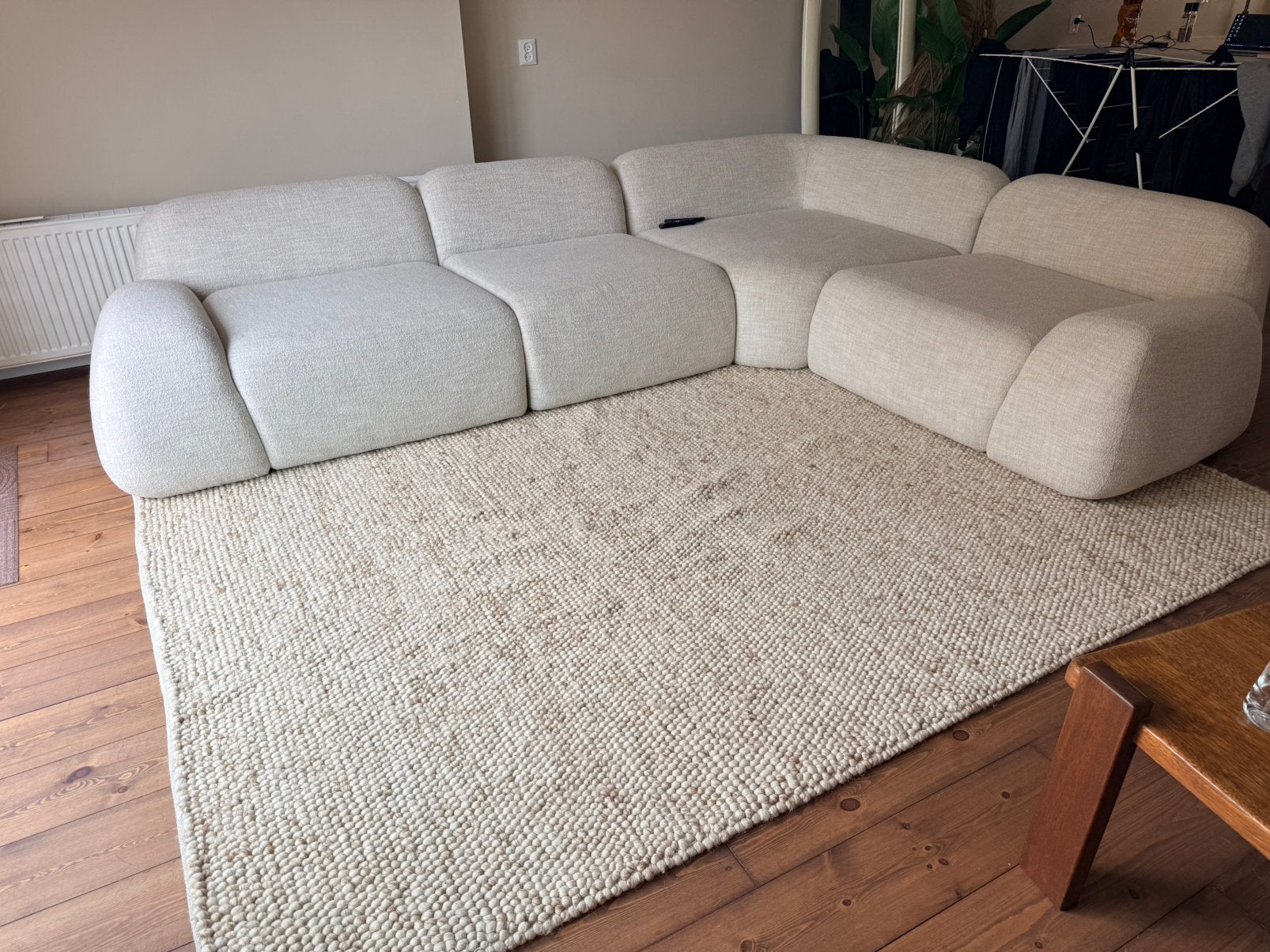 WOLLEN-VLOERKLEED - AVAFORS WOOL BUBBLE (NATURAL), Ophalen, Zo goed als nieuw