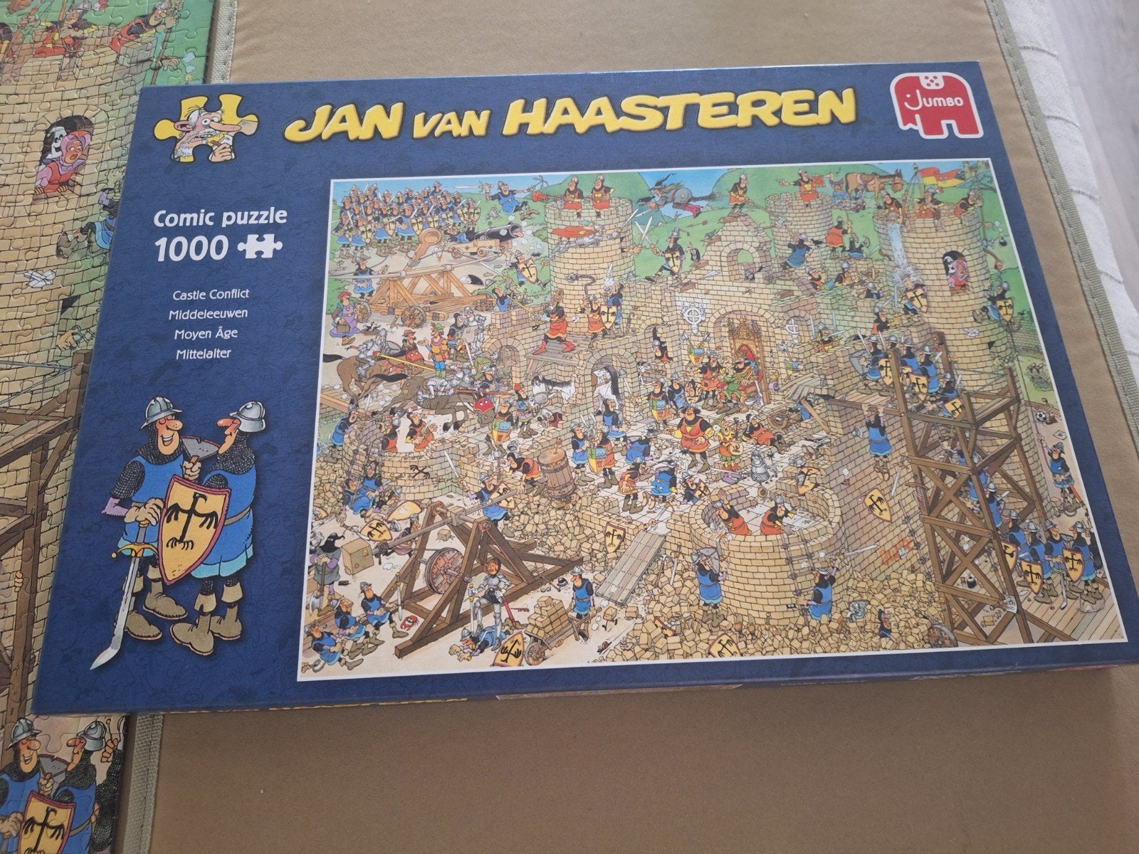 jan van haasteren middeleeuwen, Ophalen of Verzenden, 500 t/m 1500 stukjes, Zo goed als nieuw