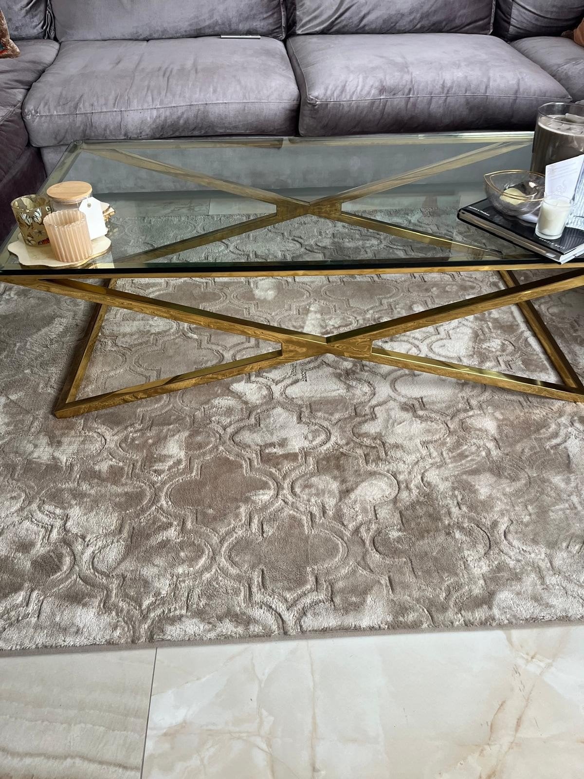 Mooie salontafel, Ophalen, 100 tot 150 cm, 50 tot 100 cm, Zo goed als nieuw