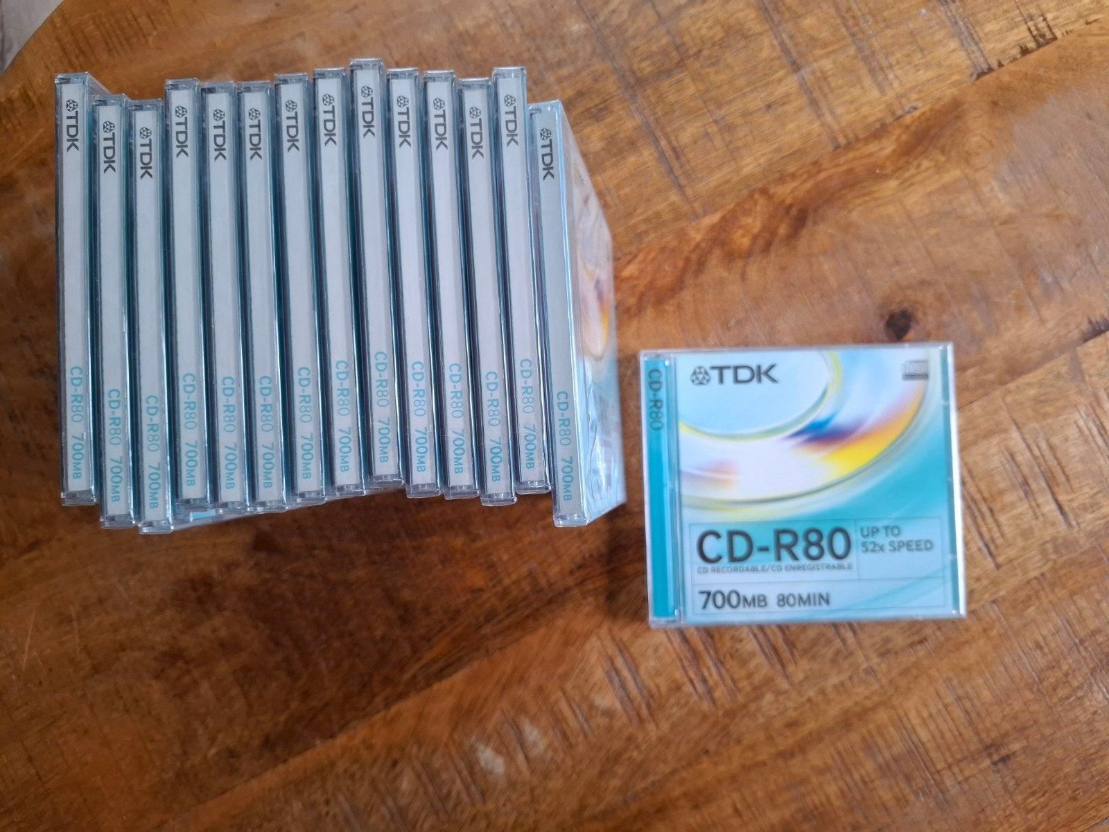 TDK CD-R80 700MB 52x Speed CD's - Nieuw in plastic, Ophalen of Verzenden, Nieuw, Cd, TDK