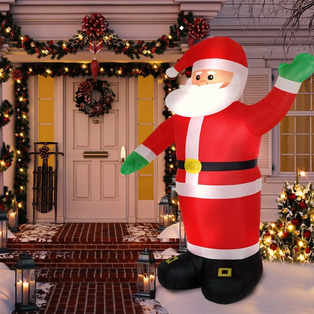Gigantische Kerstman Met Led-Verlichting Incl. Blower. 250cm, Ophalen of Verzenden, Nieuw