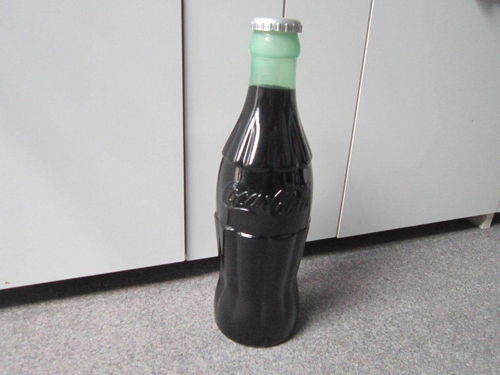 COCA COLA SPAARPOT FLES, Verzamelen, Ophalen, Gebruikt, Overige typen