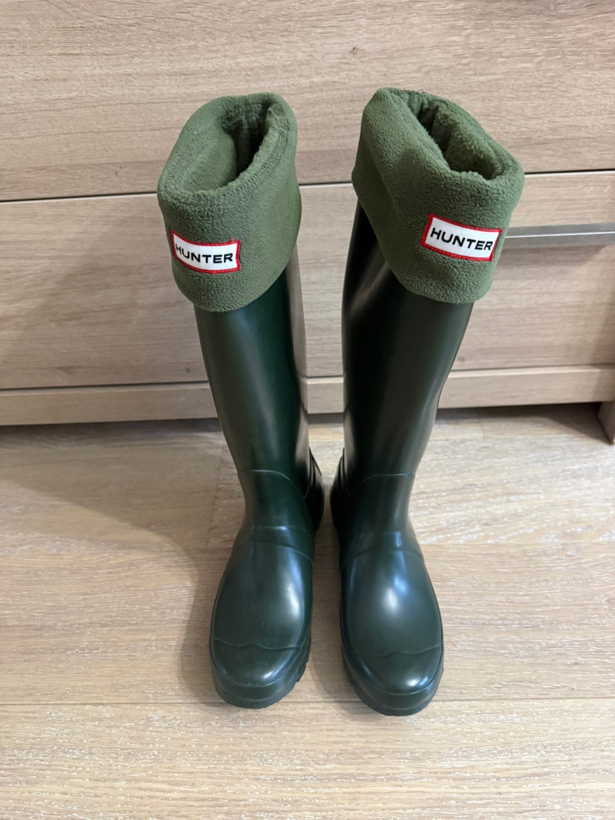 Hunter regenlaarzen maat 37 + sokken, Nieuw, Ophalen of Verzenden, Regenlaarzen, Groen