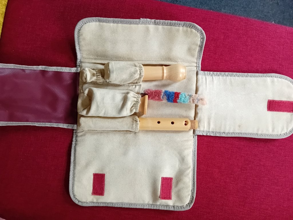 altblokfluit, Ophalen of Verzenden, Gebruikt, Alt, Met koffer, hoes of etui