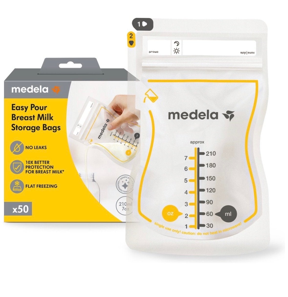Medela Moedermelk Bewaarzakjes - 45 stuks (geopend), Kinderen en Baby's, Medela, Bewaarbakje, Ophalen of Verzenden, Zo goed als nieuw